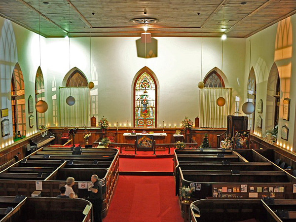 Interior of St Thomas' Anglican Church, Port Macquarie (from VisitNSW)