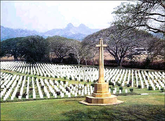 View over Bomana War Cemetery
